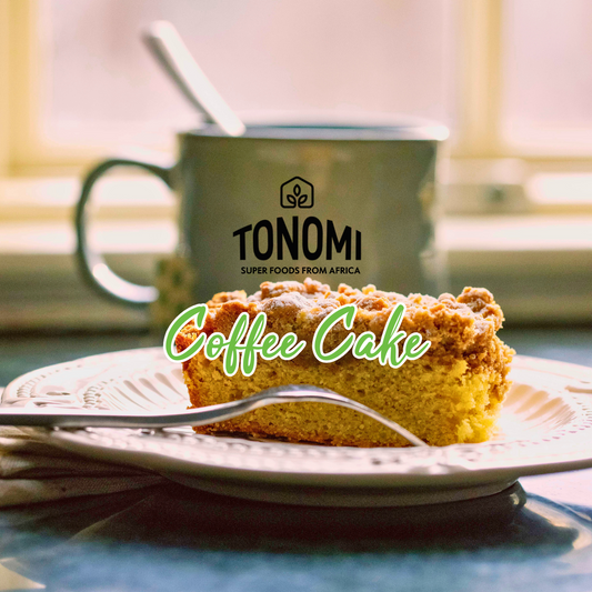 Elevate Your Mornings with a Paleo Coffee Cake Extravaganza by Tonomi Super Foods