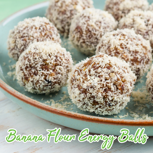 No-Bake Vegan & Gluten-Free Banana Flour Energy Balls
