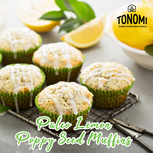 Paleo Lemon Poppy Seed Muffins