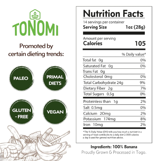 Tonomi Banana Flour