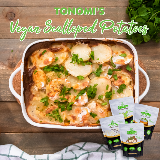 Creamy and Delicious Vegan Scalloped Potatoes with Cassava Flour