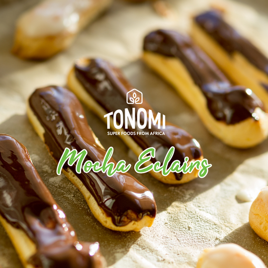 Indulge Guilt-Free with Paleo Mocha Eclairs by Tonomi Super Foods