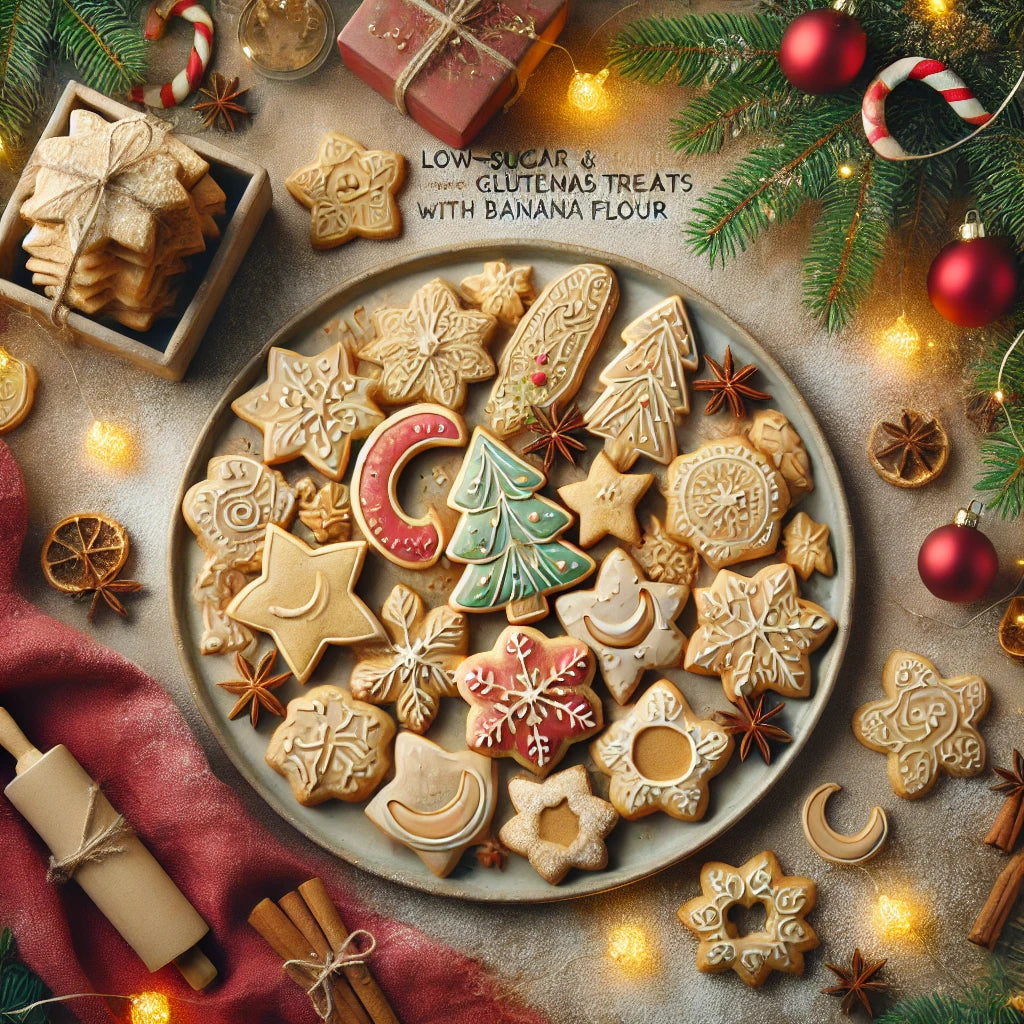 Low-Sugar and Gluten-Free Christmas Treats with Banana Flour