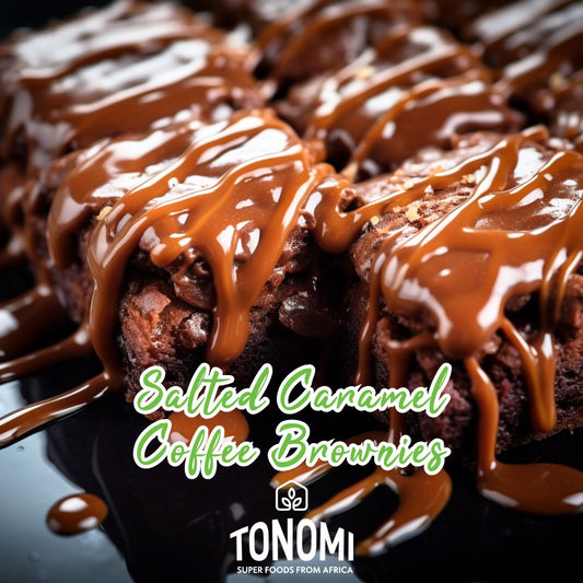 Salted Caramel Coffee Brownies with Cassava Flour Magic!