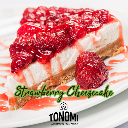No-Bake Strawberry Cheesecake with Tropical Flair