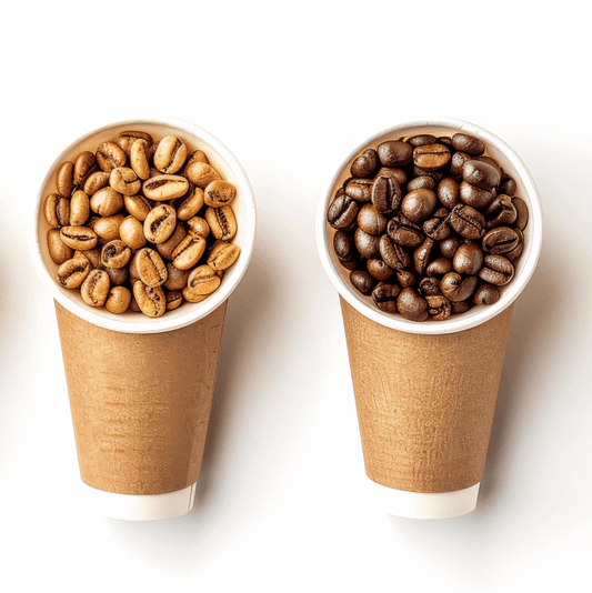 What is the difference between medium roast & light roast coffee