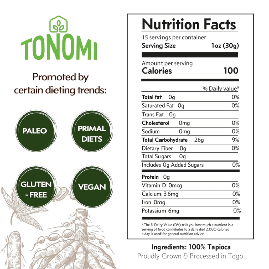 Tonomi Organic Tapioca Flour