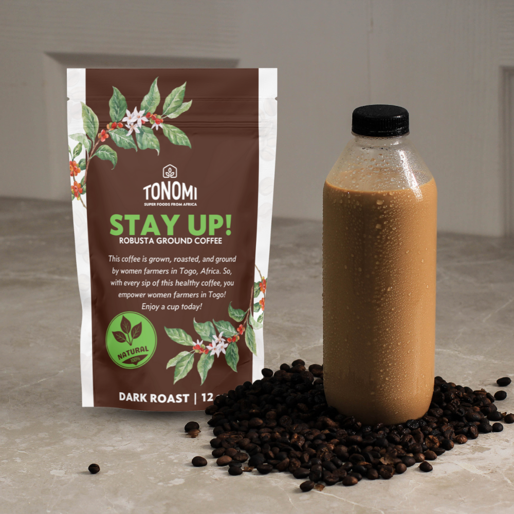 Tonomi's Dark Roast Ground Coffee | Bold, Rich, and Smooth Flavor