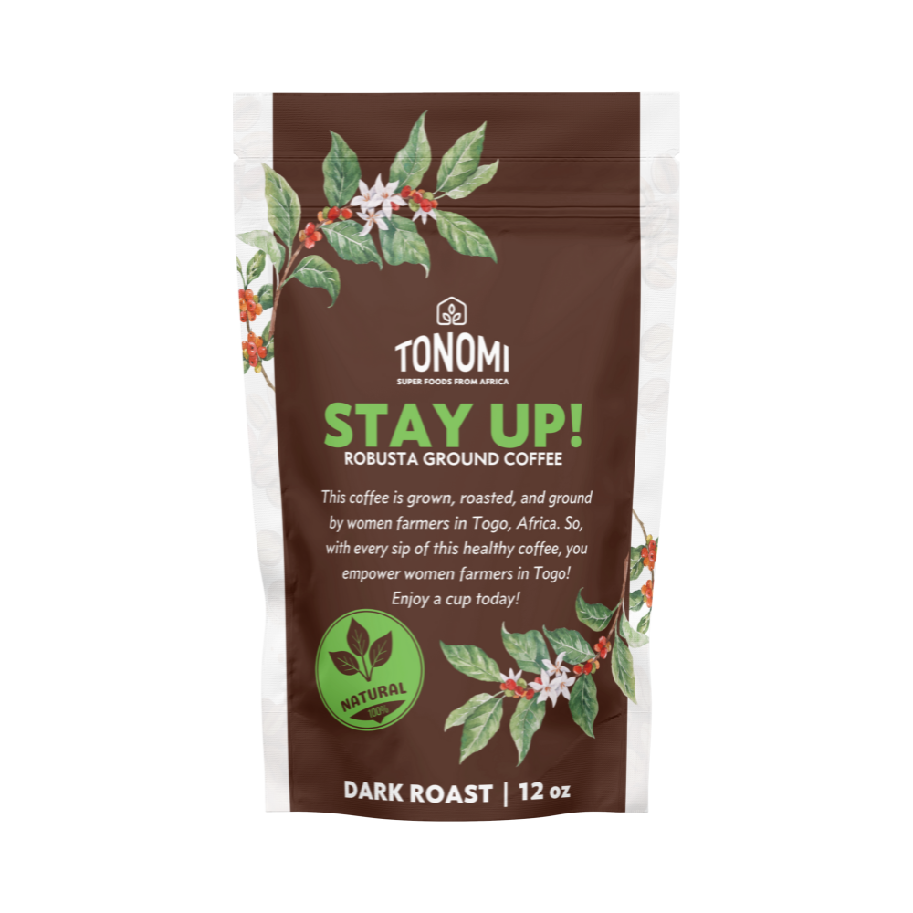 Tonomi's Dark Roast Ground Coffee | Bold, Rich, and Smooth Flavor