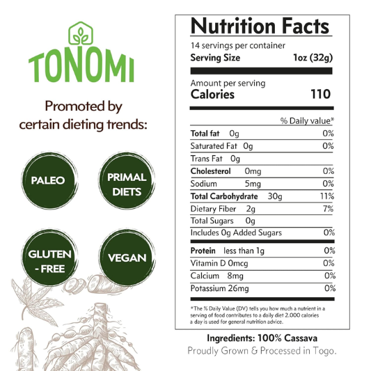 Tonomi Organic Cassava Flour