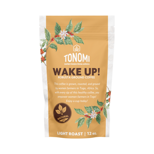 Tonomi's Light Roast Ground Coffee - Coarse Grounds for Cold Brew or Traditional Brewing